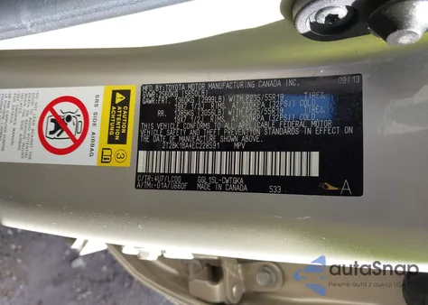 2014 Lexus Rx 350 из США, поврежденный, VIN 2T2BK1BA4EC228591